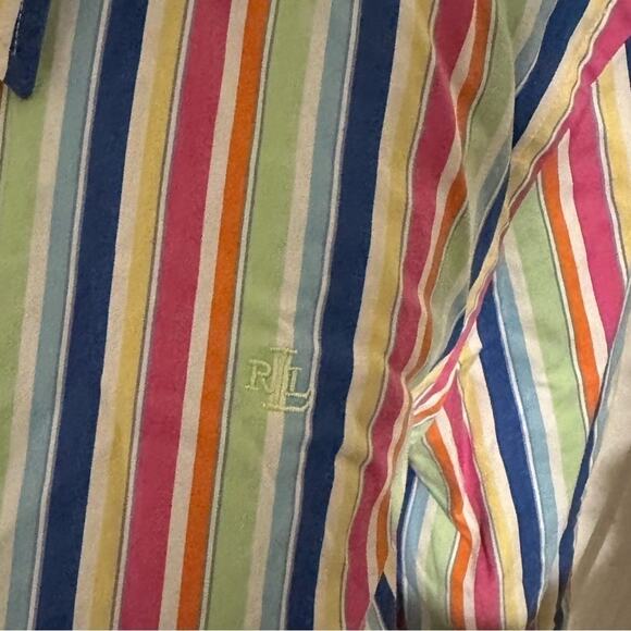 Lauren Ralph Lauren Striped Multi-Color Button-Up Shirt – Women’s - Picture 2 of 6